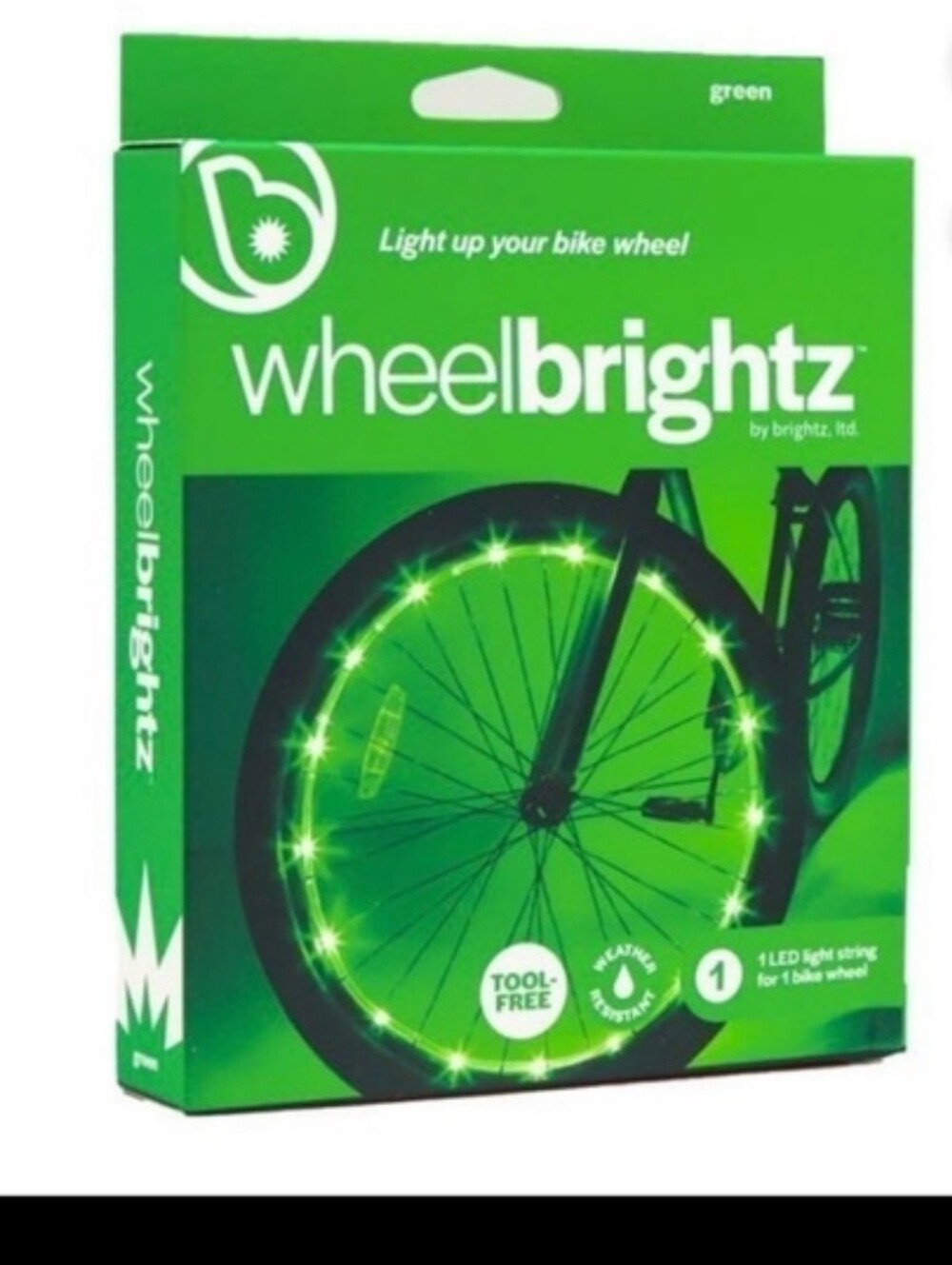 Brightz Wheelbrightz Bike Wheel Lights Green LED NWT